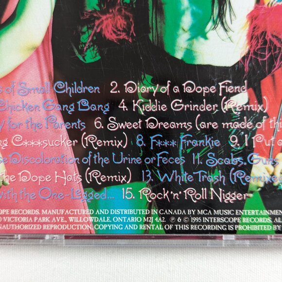 Marilyn Manson - Smells like Children Music CD (1995) Explicit parental advisory - Picture 5 of 5